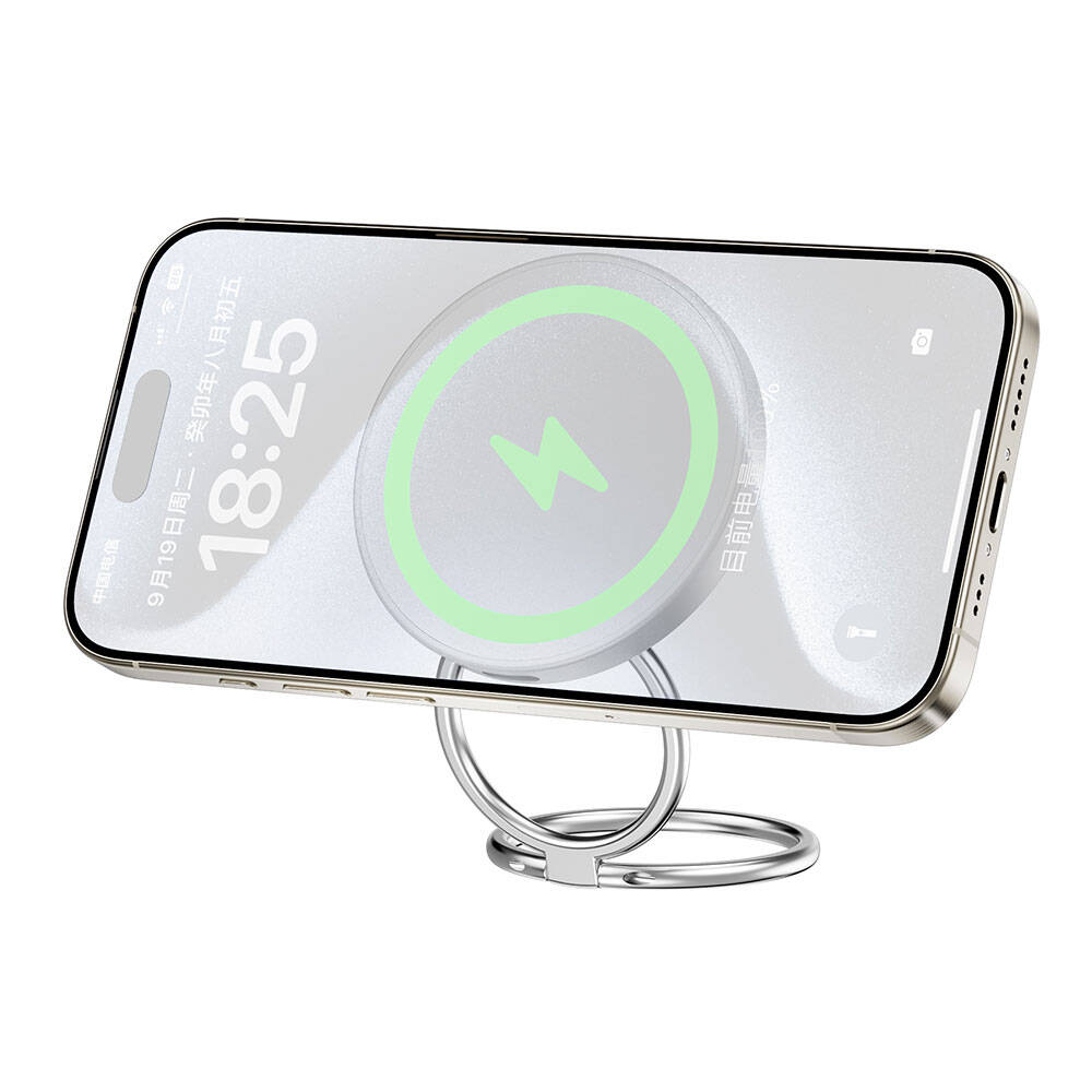 Wiwu Wi-W027 Standlı Hızlı ve Magsafe Şarj Özellikli Kablosuz Şarj Aleti 15W - 4 Wiwu Wi-W027 Standlı Hızlı ve Magsafe Şarj Özellikli Kablosuz Şarj Aleti 15W - 4
